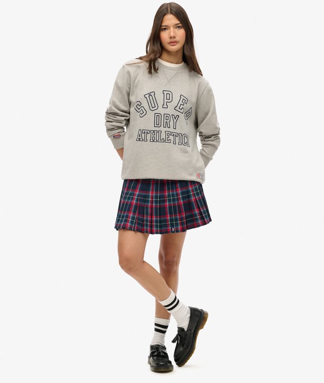 Superdry Minifalda A Cuadros De Talle Medio