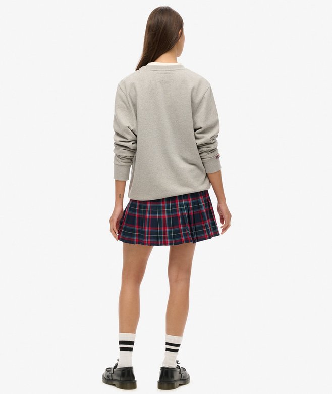 Superdry Minifalda A Cuadros De Talle Medio