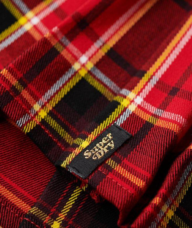 Superdry Minifalda A Cuadros De Talle Medio