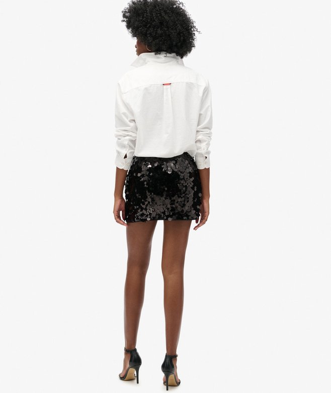 Superdry Minifalda De Discos De Lentejuelas