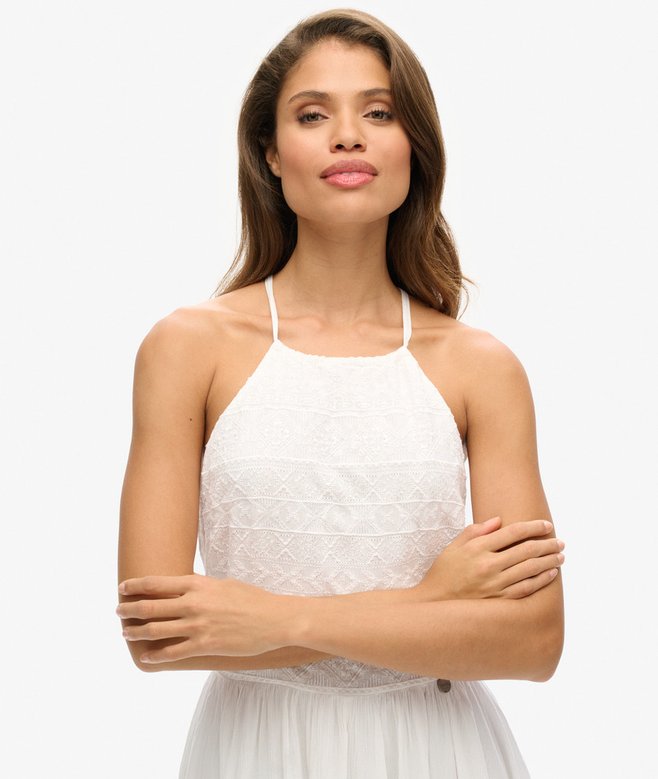 Superdry Minivestido Bordado Vintage