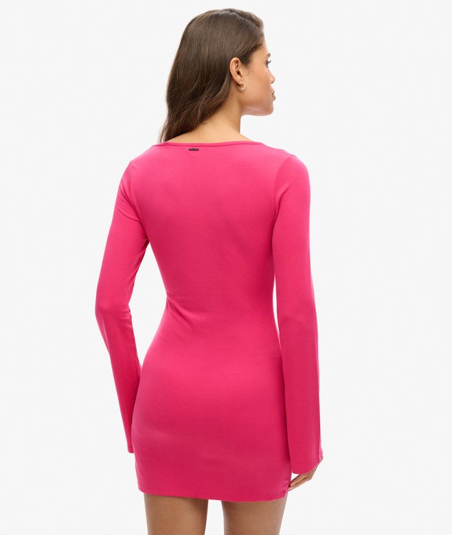 Superdry Minivestido Ceñido De Manga Acampanada
