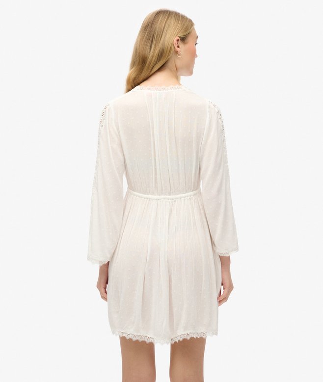 Superdry Minivestido Con Cuello De Pico Ibiza