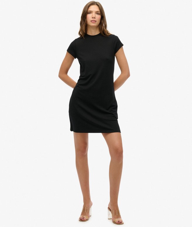 Superdry Minivestido De Manga Corta Evasé