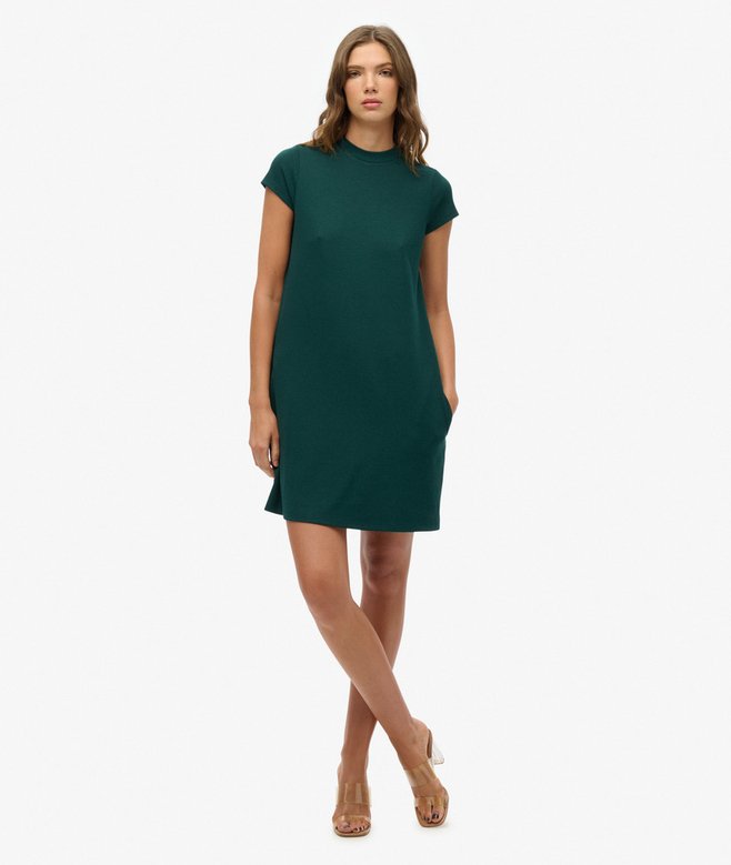 Superdry Minivestido De Manga Corta Evasé