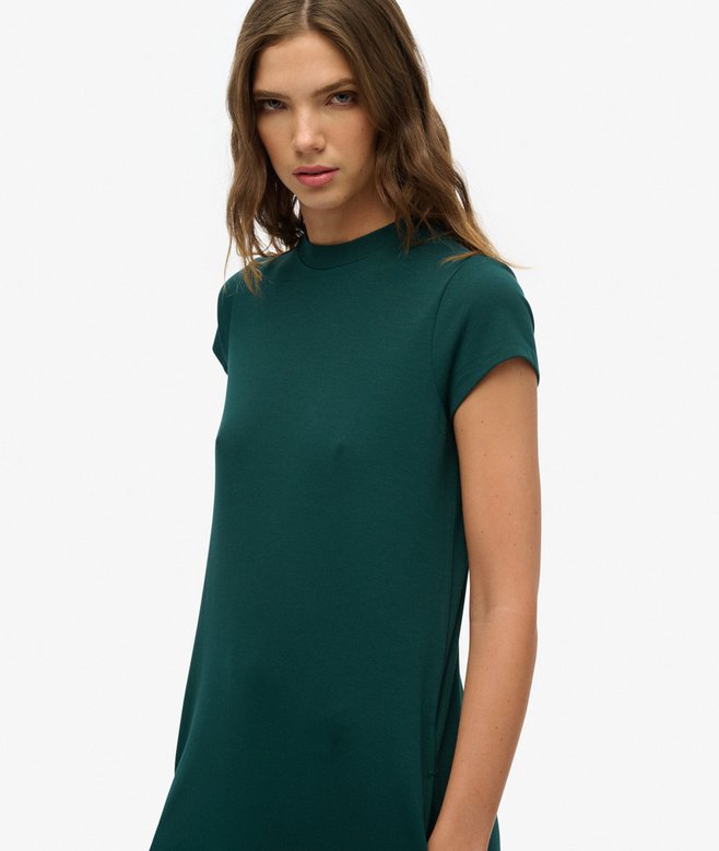 Superdry Minivestido De Manga Corta Evasé