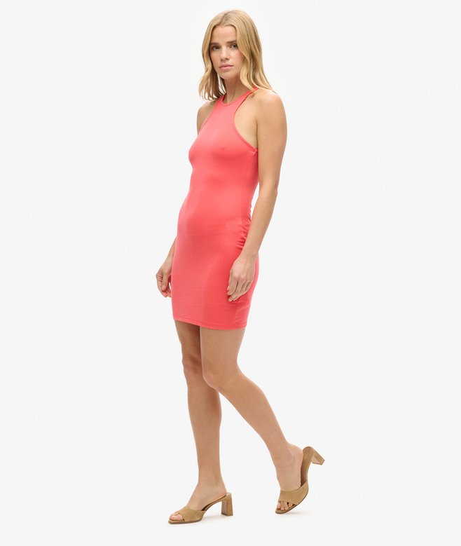 Superdry Minivestido De Punto Con Espalda Olímpica