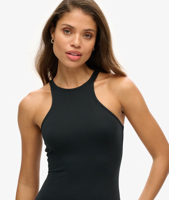 Superdry Minivestido De Punto Con Espalda Olímpica