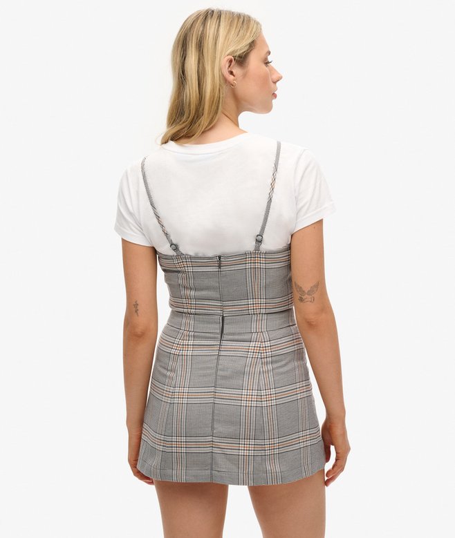 Superdry Minivestido De Tirantes A Cuadros Vintage