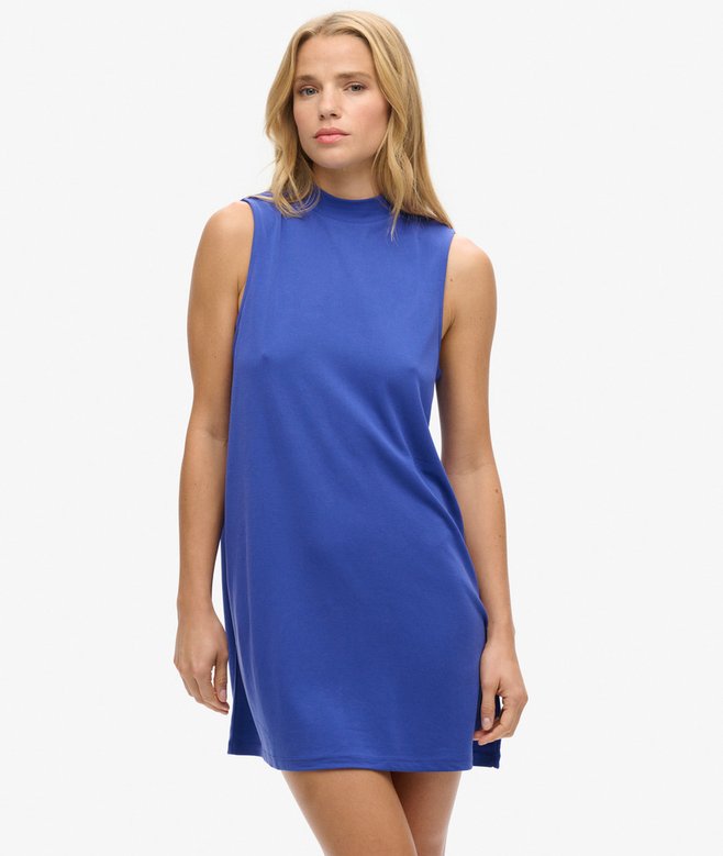 superdry Minivestido evasé sin mangas