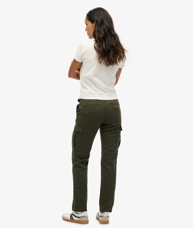 Superdry Pantalones Cargo Ajustados De Talle Medio