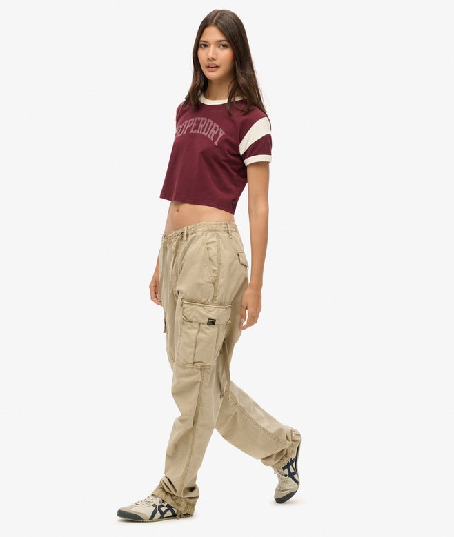 Superdry Pantalones Cargo De Talle Bajo Para