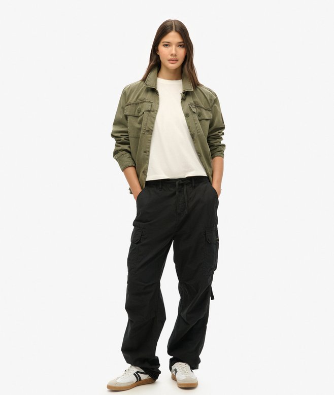 superdry Pantalones cargo de talle bajo Para