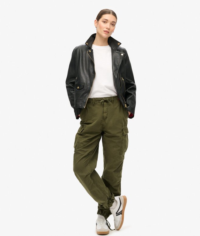 superdry Pantalones cargo de talle bajo Para