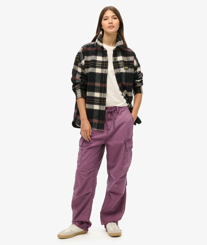 superdry Pantalones cargo de talle bajo Para