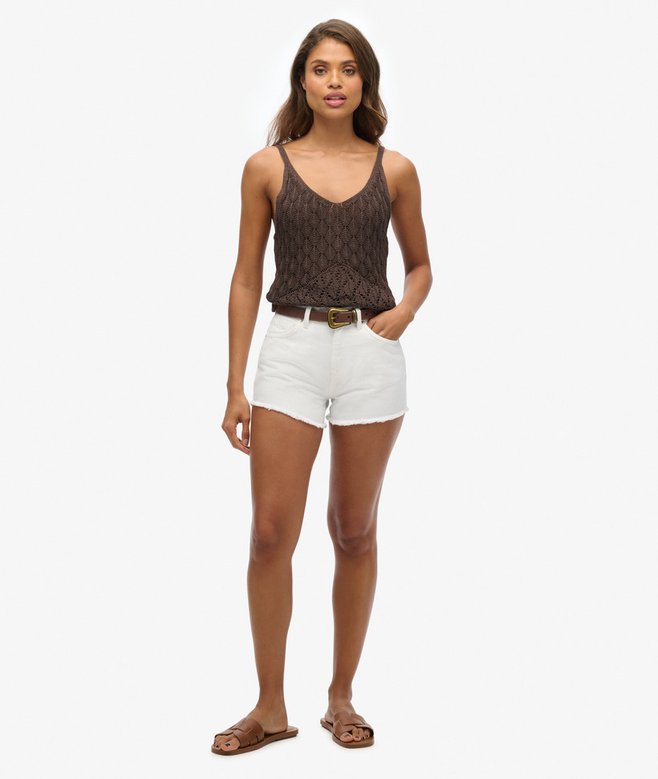 superdry Pantalones cortos vaqueros de talle alto