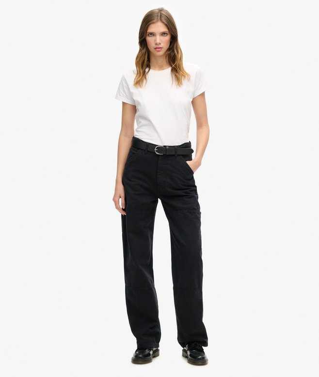 superdry Pantalones de carpintero de pernera ancha