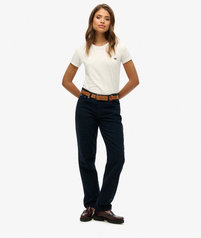 superdry Pantalones de pana de pernera recta