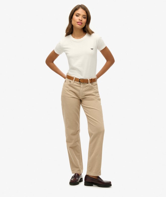 superdry Pantalones de pana de pernera recta