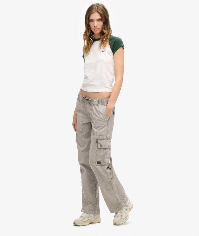 Superdry Pantalones Militares De Talle Bajo