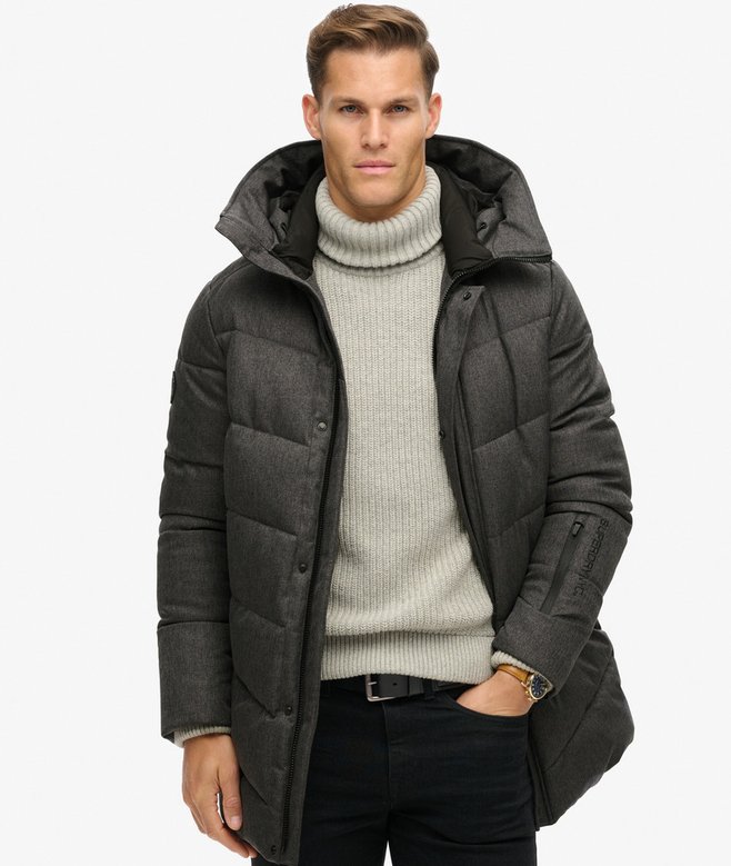 superdry Parka acolchada City Chevron