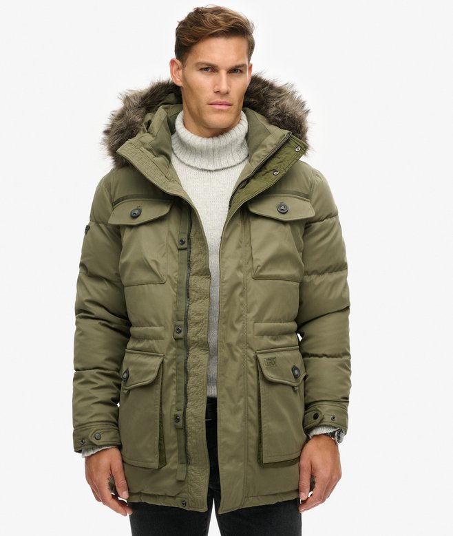 superdry Parka de pelo sintético Chinook