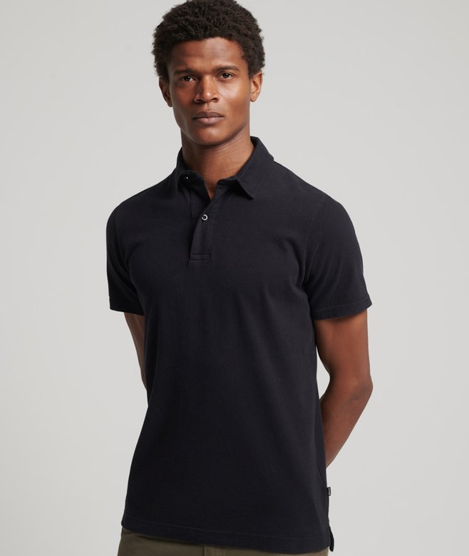 superdry Polo de punto de algodón orgánico Studios