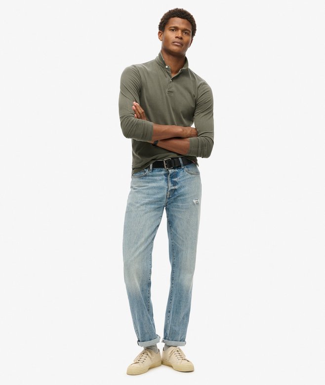 Superdry Polo De Punto De Manga Larga Studios