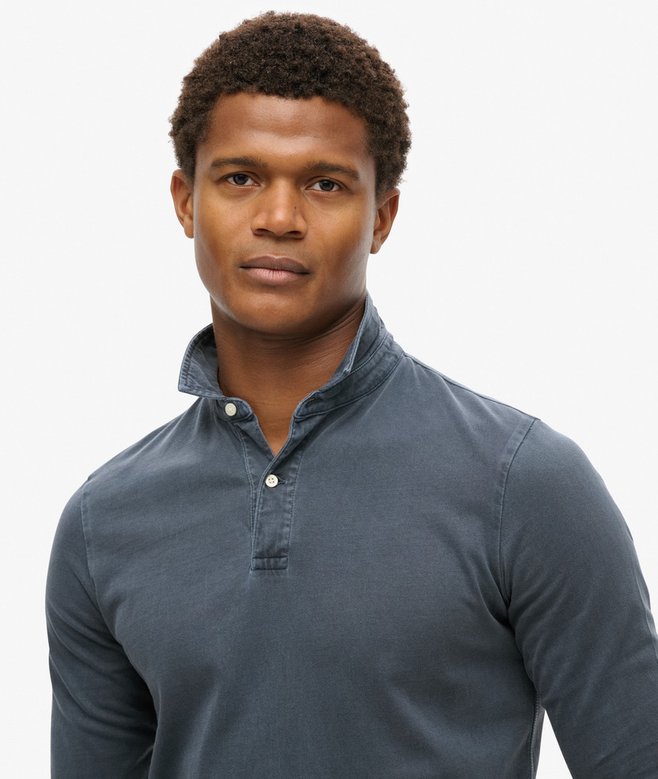 Superdry Polo De Punto De Manga Larga Studios