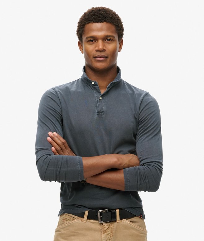 superdry Polo de punto de manga larga Studios