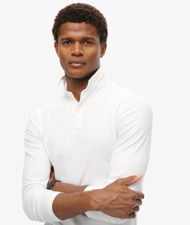 Superdry Polo De Punto De Manga Larga Studios