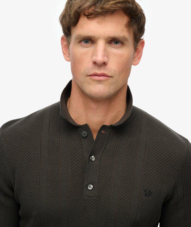Superdry Polo De Punto Texturizado De Manga Corta