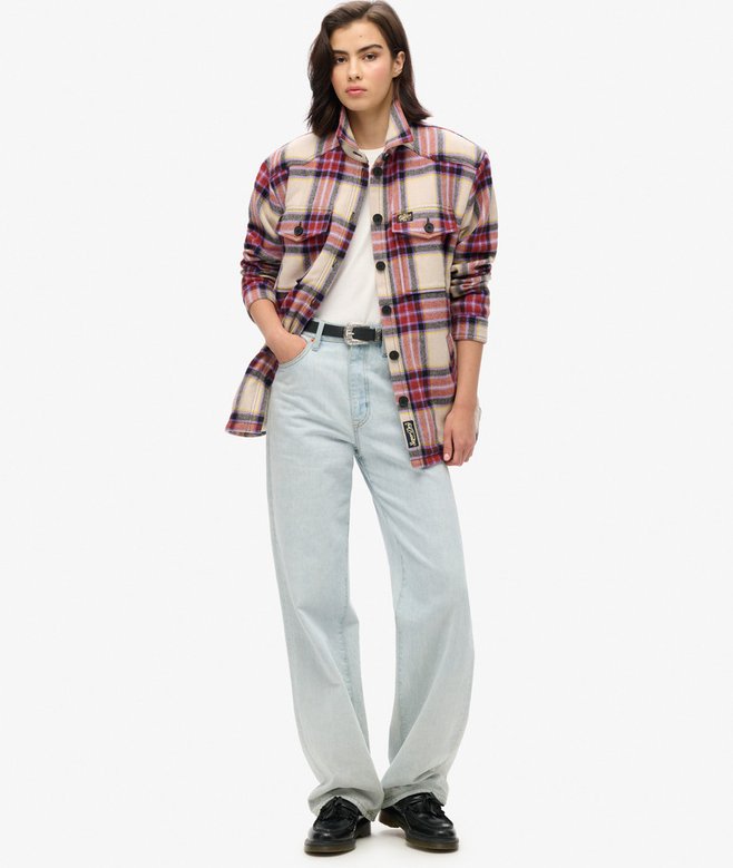 Superdry Sobrecamisa De Borreguillo A Cuadros