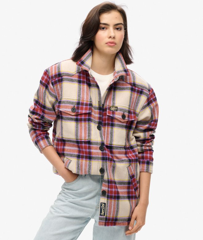Superdry Sobrecamisa De Borreguillo A Cuadros