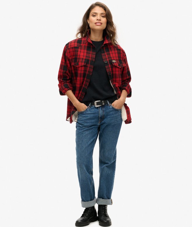 Superdry Sobrecamisa De Borreguillo A Cuadros