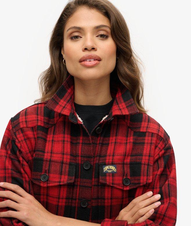 Superdry Sobrecamisa De Borreguillo A Cuadros