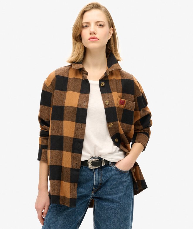 Superdry Sobrecamisa De Franela A Cuadros