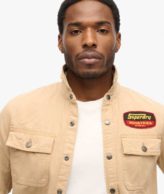 Superdry Sobrecamisa De Lona Con Parches