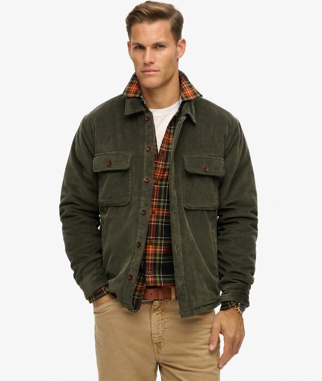 superdry Sobrecamisa de pana acolchada Surplus