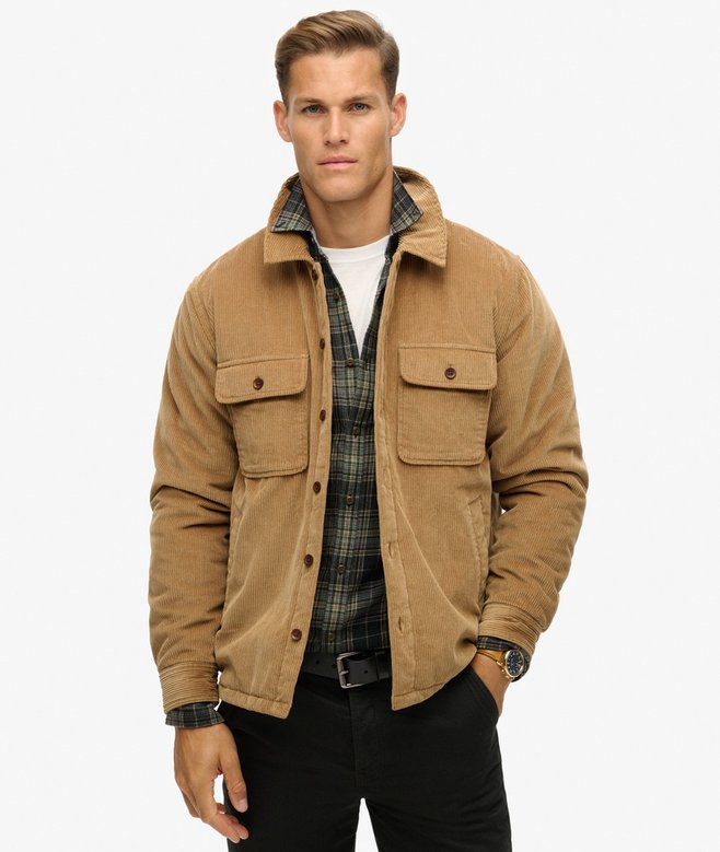 superdry Sobrecamisa de pana acolchada Surplus