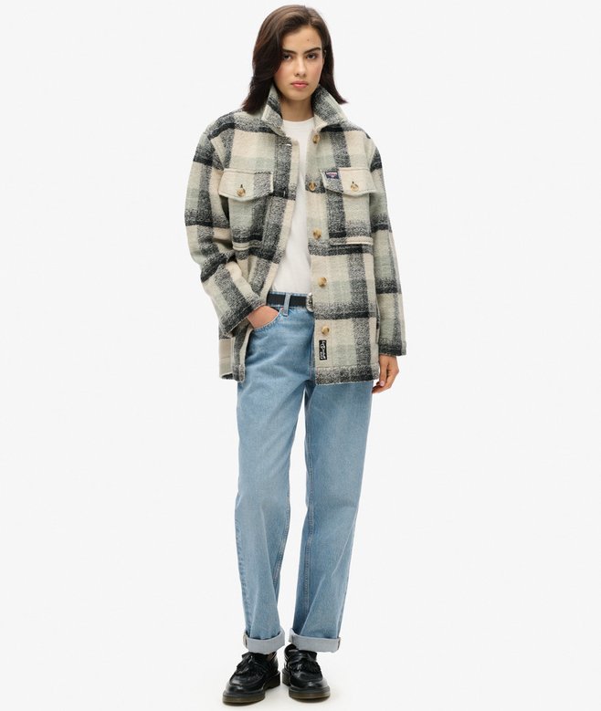 Superdry Sobrecamisa Gruesa Sin Forro