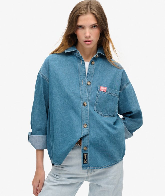 superdry Sobrecamisa vaquera