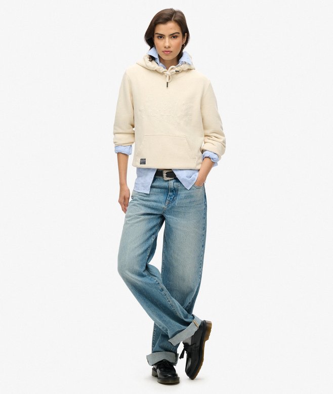 Superdry Sudadera Con Capucha Prémium Script Entry
