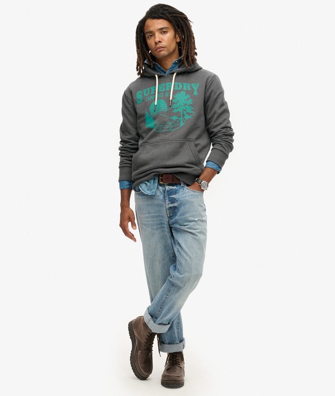 Superdry Sudadera Con Capucha Y Gráfico Outdoor