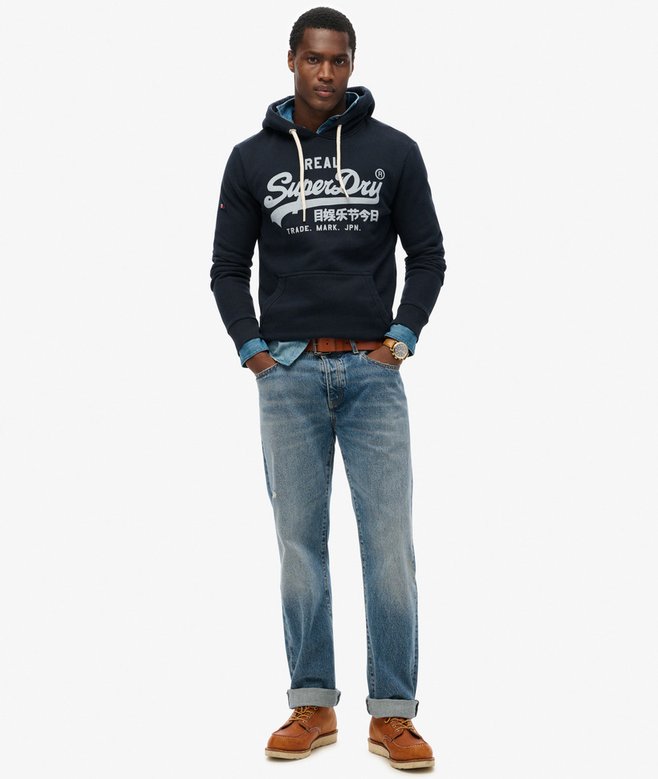 Superdry Sudadera Con Capucha Y Logo Vintage