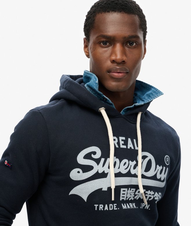 Superdry Sudadera Con Capucha Y Logo Vintage