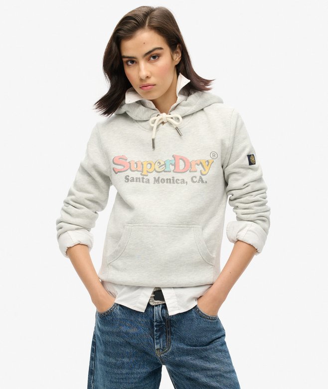 superdry Sudadera con capucha y logotipo arcoíris