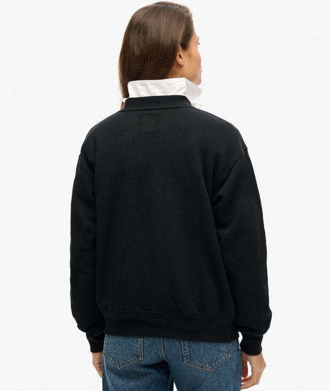 Superdry Sudadera Con Logotipo Metalizado Luxe