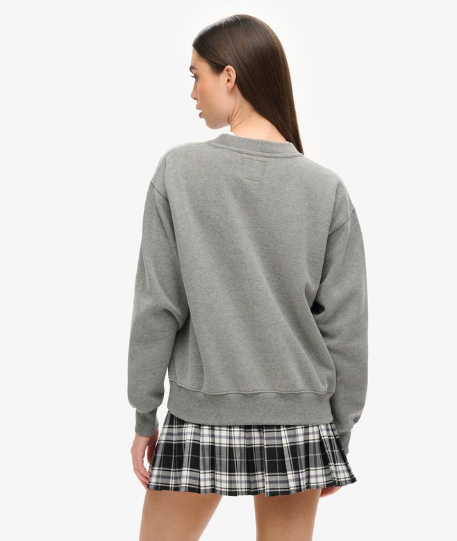 Superdry Sudadera Con Logotipo Metalizado Luxe
