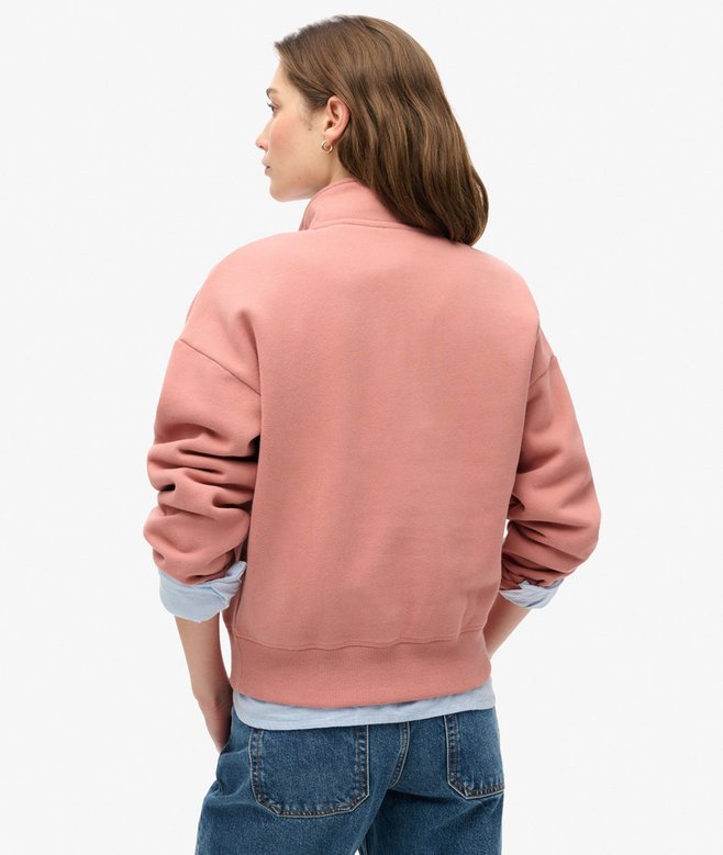 Superdry Sudadera Con Media Cremallera Essential